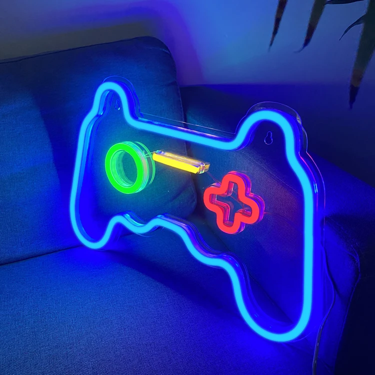 Joypad Game Controller LED Neon Sign with Plastic
