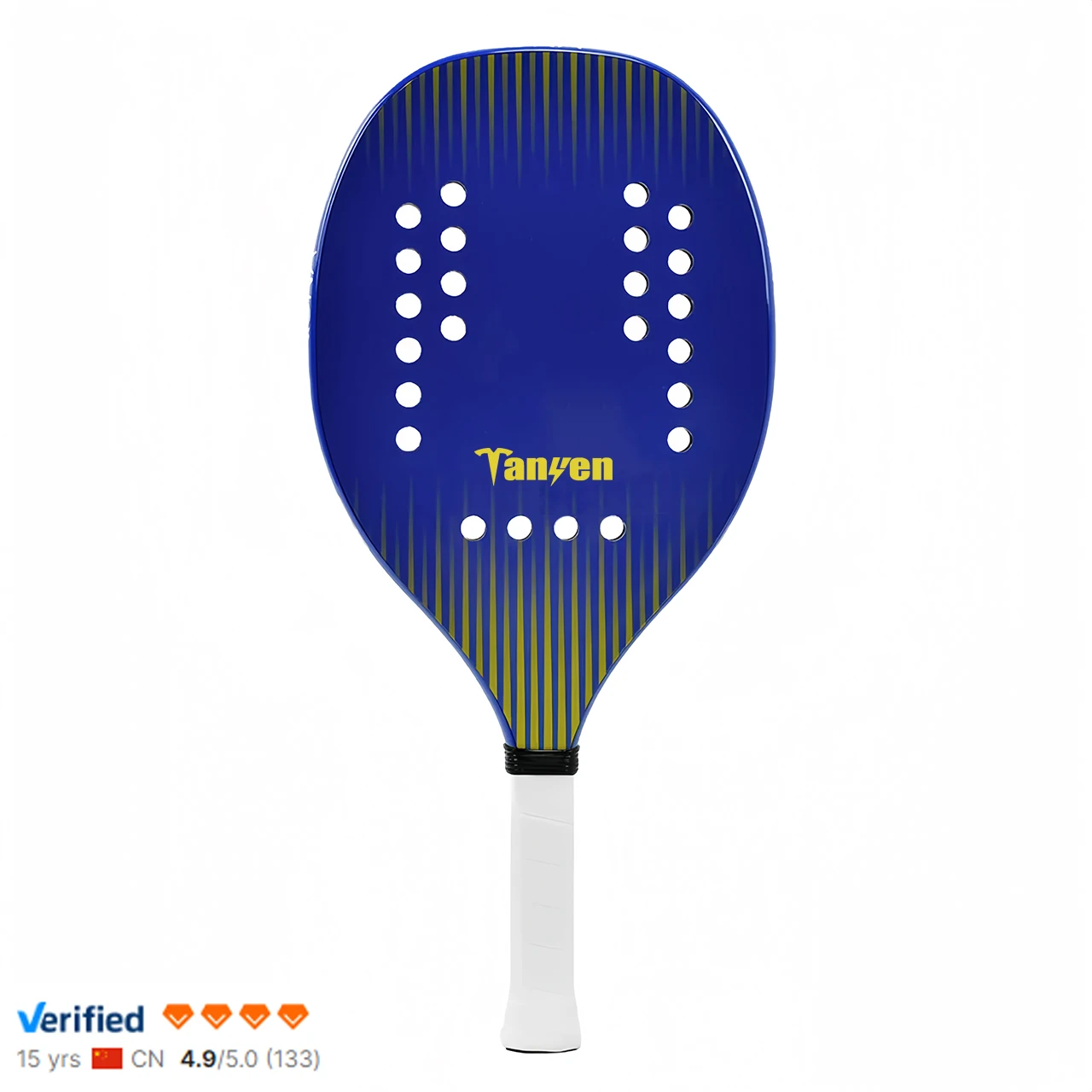 Beach Tennis Racket Custom Carbon Fiber Surface 22mm Sand EVA Memory Foam Core Professional Raquetes Beach Tennis Padel Racket
