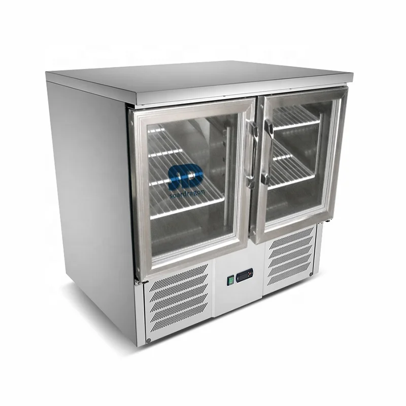 Soardragon Salad Prep Refrigeration Working Counter Buffet Salad Refrigerator with drawers