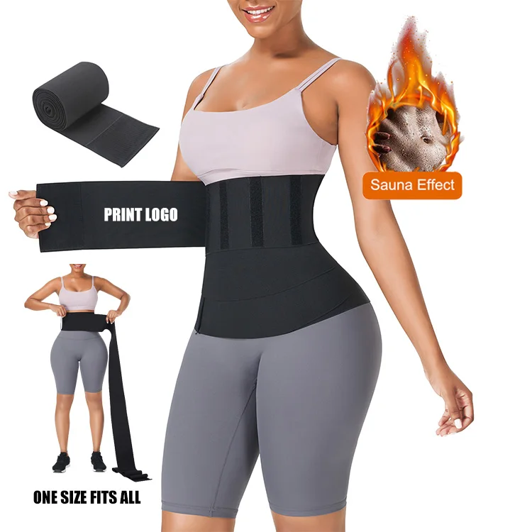 Top Selling Bandage Waist Wrap Body Shaper Waist Trimmer Stomach Tummy Wrap Shaper Elasticity Waist Trainer Wrap