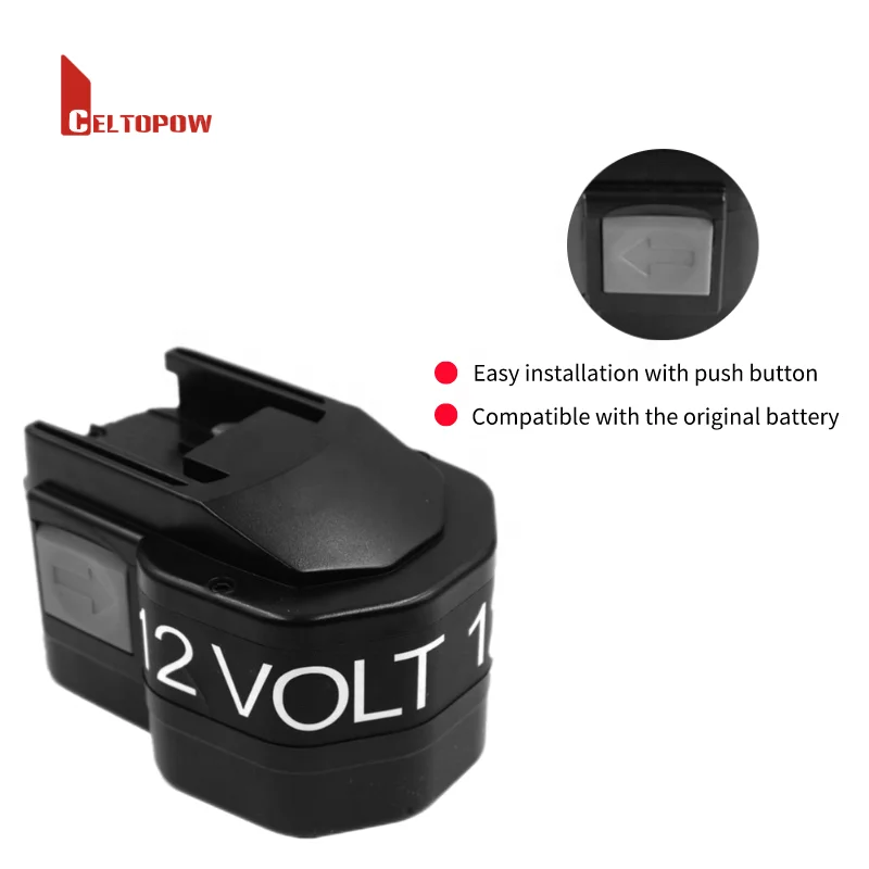 Replacement Battery for AEG/Milwaukee 12V MXM12  B1215 M1230 48-11-1900 48-11-1950 48-11-1960 48-11-1967 Ni-MH Battery