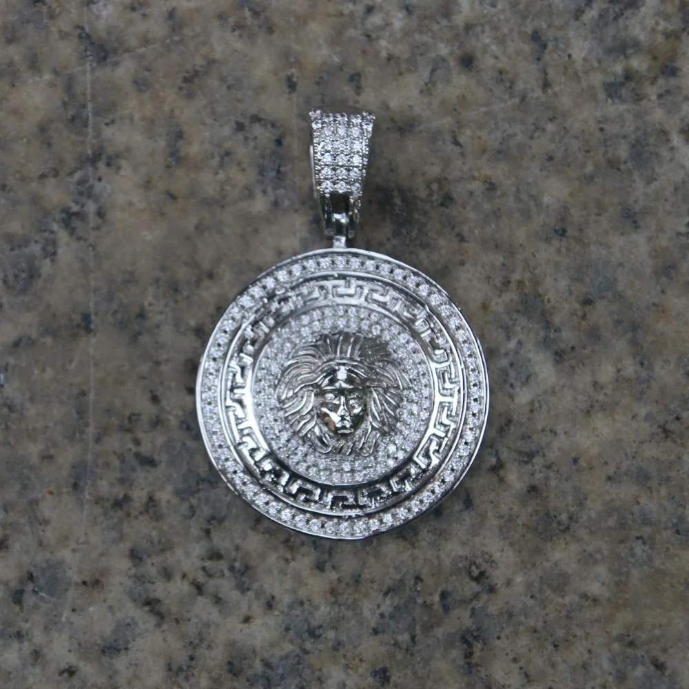 Round lions head pendant