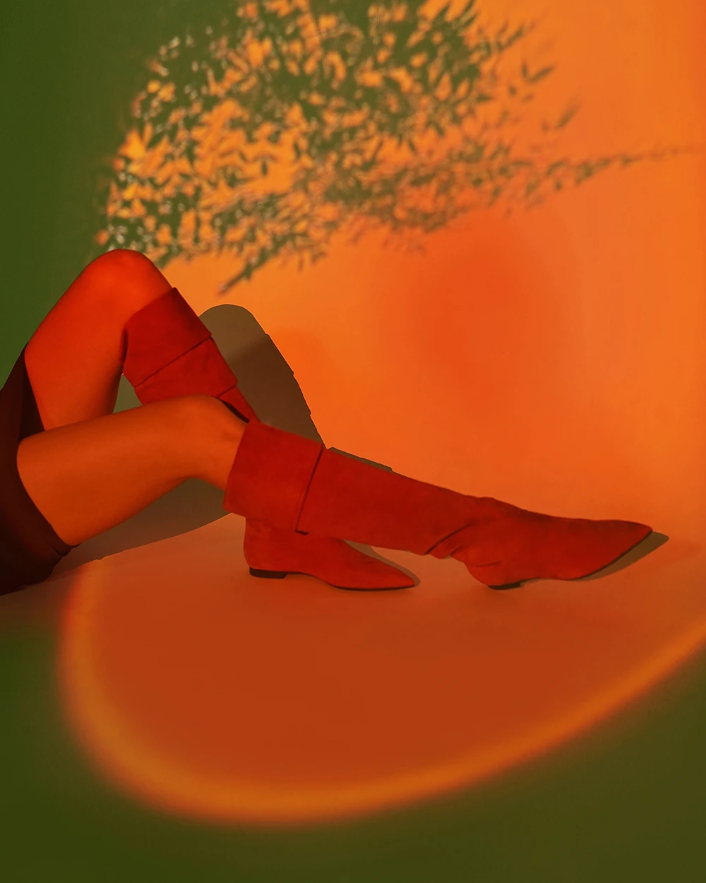 Hot Selling Top Quality Italian Fashion Genuine Leather Purple Over Knee Boots Made In Italy For Export