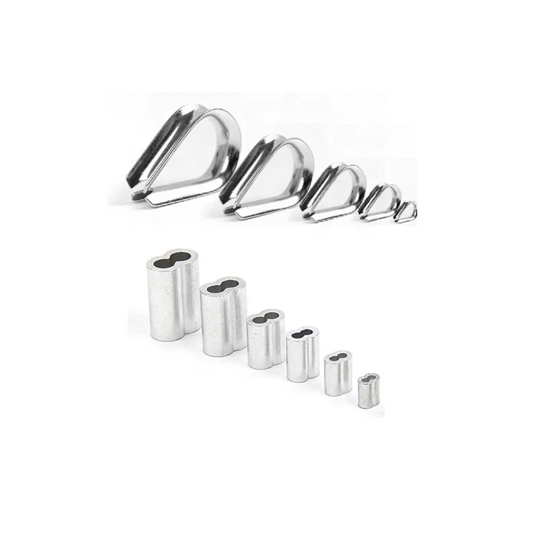 8mm 10mm Thimble Rigging Hardware Stainless Steel 304/316 G414 Wire Rope Thimble