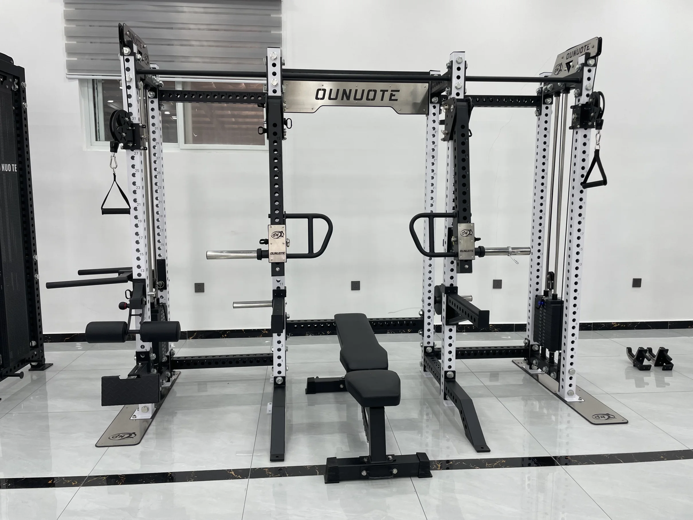 Adjustable Steel Home Gym Machine with Weight Stack Multi-Function Smith and Squat Rack for Chest Exercise Pin Load Selection