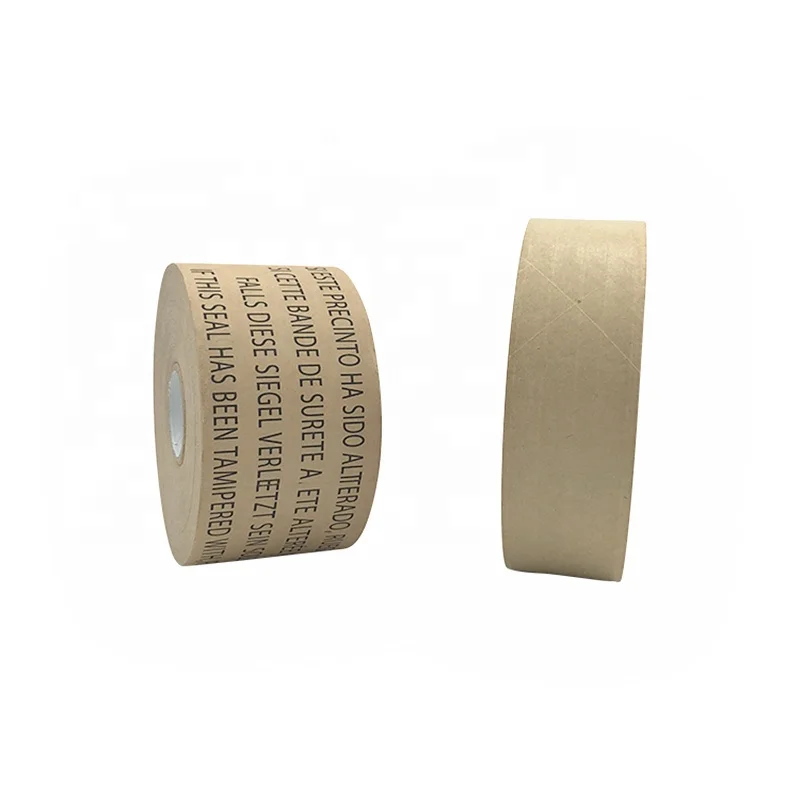 
High Performance Biodegradable Sealing Kraft Paper Tape Print Water Activated Tape 