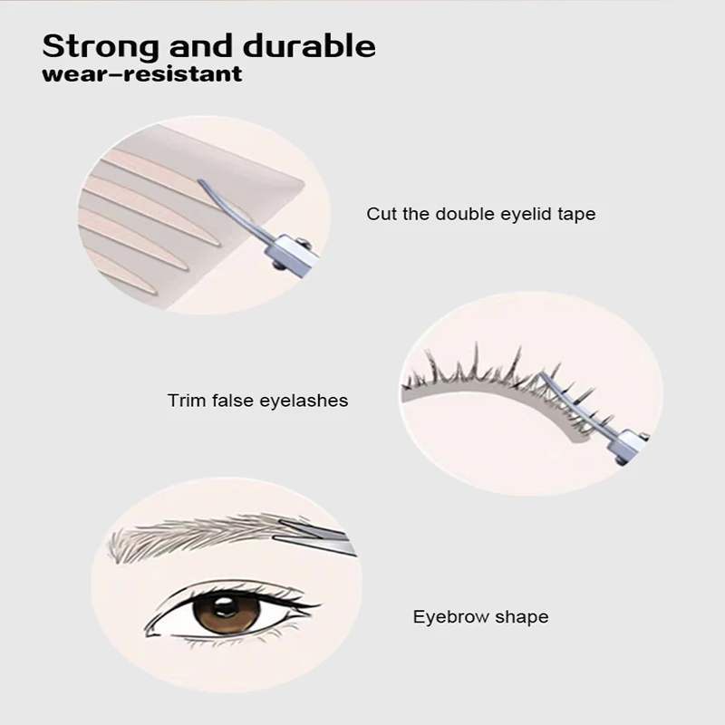 Nail Silver Stainless Steel Cuticle Scissors Customized Manicure Scissors Makeup Helper Scissors