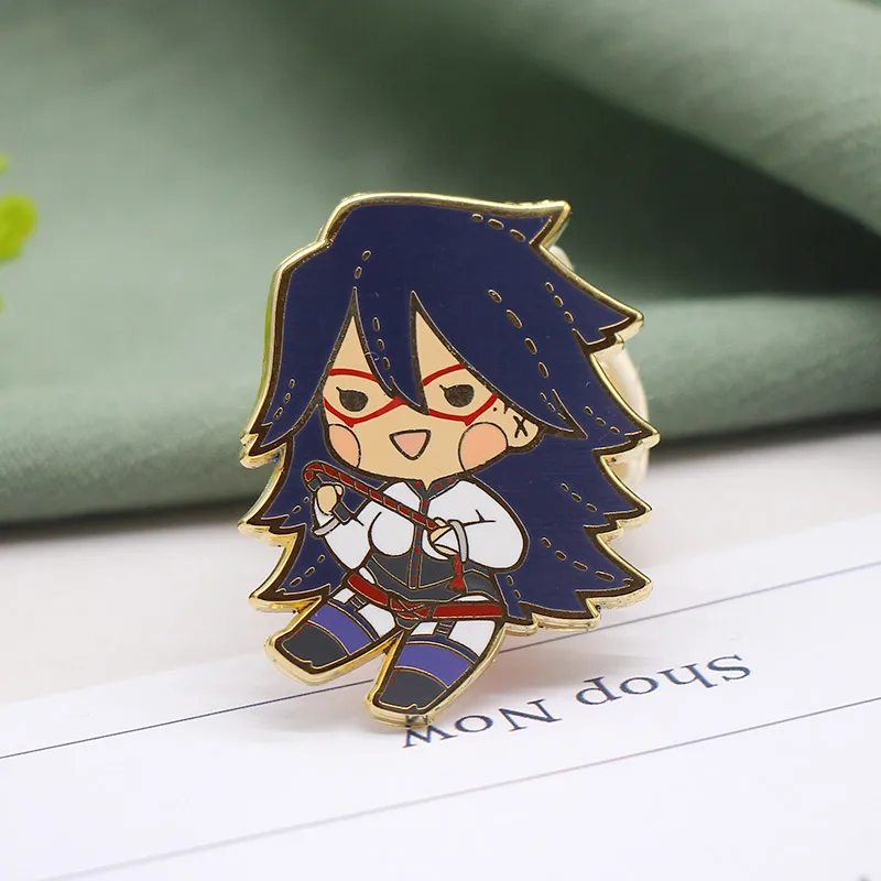 Wholesale Cute Anime Lapel Pins Logo Screen Printing Glitter Soft Enamel Pin Metal Badge Manufacturer Hard Enamel Pin Custom