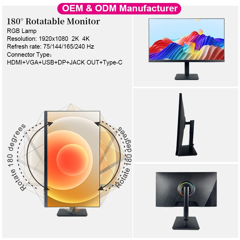 New Arrival 21.5 Inch LCD FHD Computer Widescreen LED Gaming Monitor 22Inch