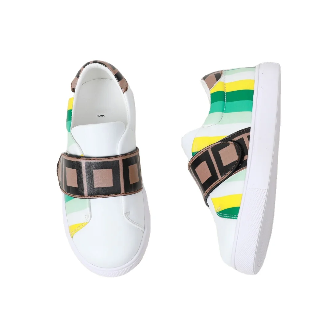 Hiking Sports Sneakers Casual Designer Kids Shoes Economical Custom Design Screen Printed Flat Casual Children Black 7-15 Days
