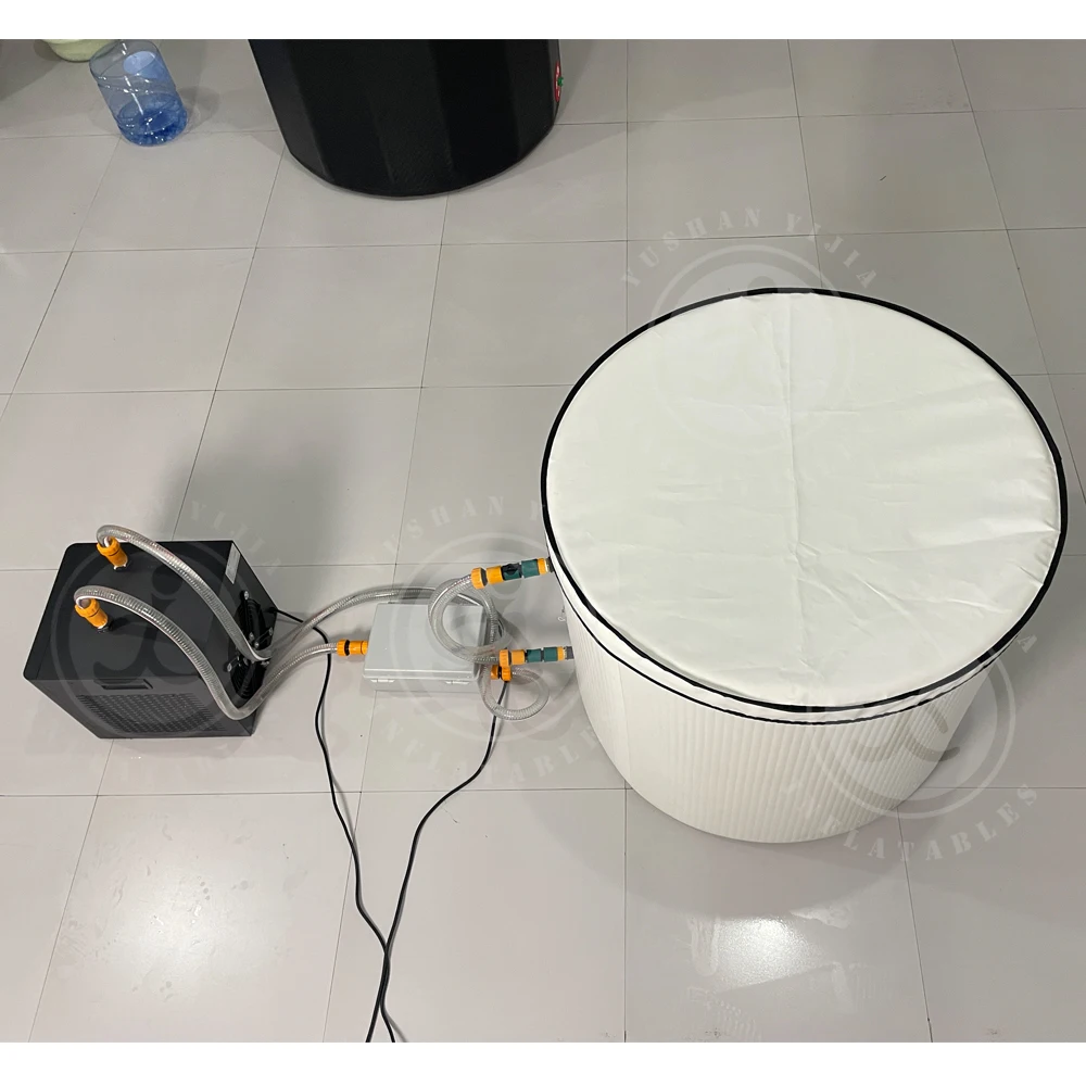 Outdoor 1/2 Hp 1hp 2 Hp Air Cooled Pool Wifi Connect Cold Plunge  Recovery Water Heater And Chiller  For Athletes