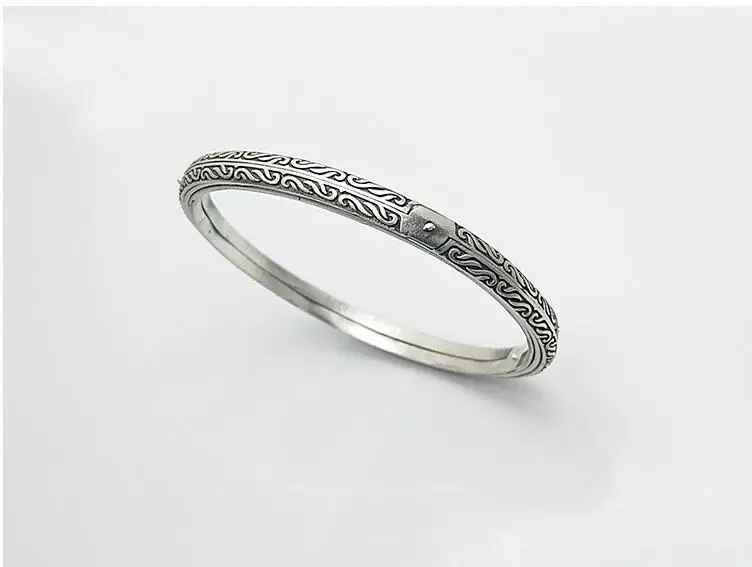 strosphere ring German retro open universe celestial sphere sterling silver ring