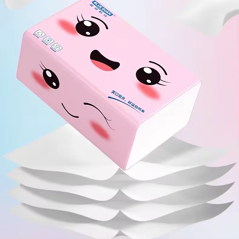 Customized Facial Tissue Paper Hot Sale Super Soft 100% Virgin Wood Pulp Pocket Printed 3ply Disposable White 3 Ply Tissue Paper