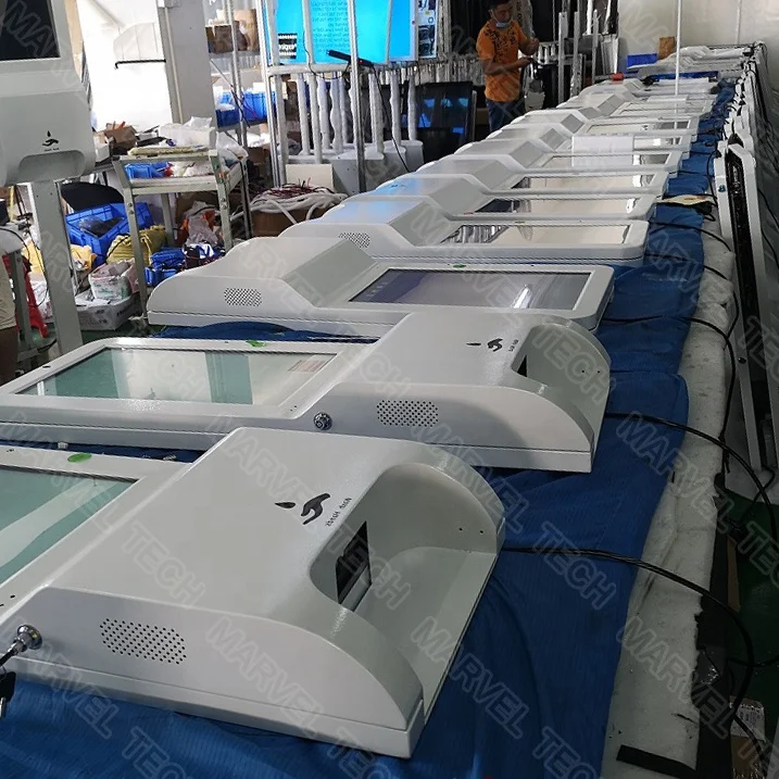 Настенный напольный Бесконтактный автоматический диспенсер с ЖК-дисплеем и подставкой для антисептиков