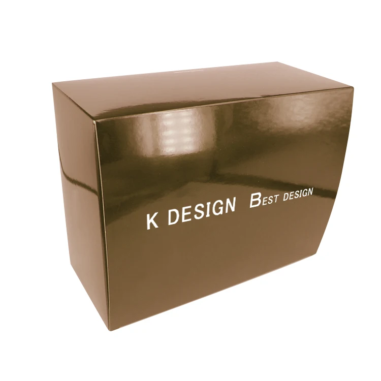 High Quality Gold Cute Kraft Paper Gift Paper Box Cardboard Package for Chocolate