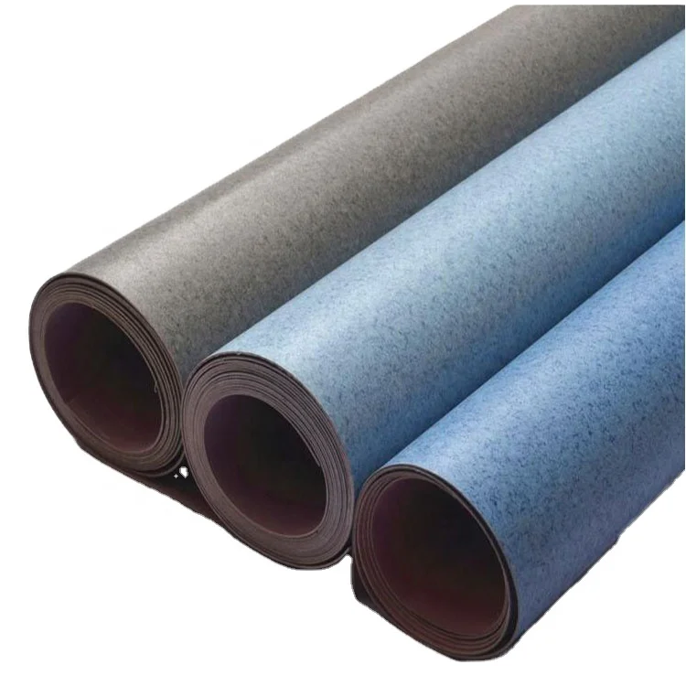 Non slip fire resistant commercial pvc roll flooring