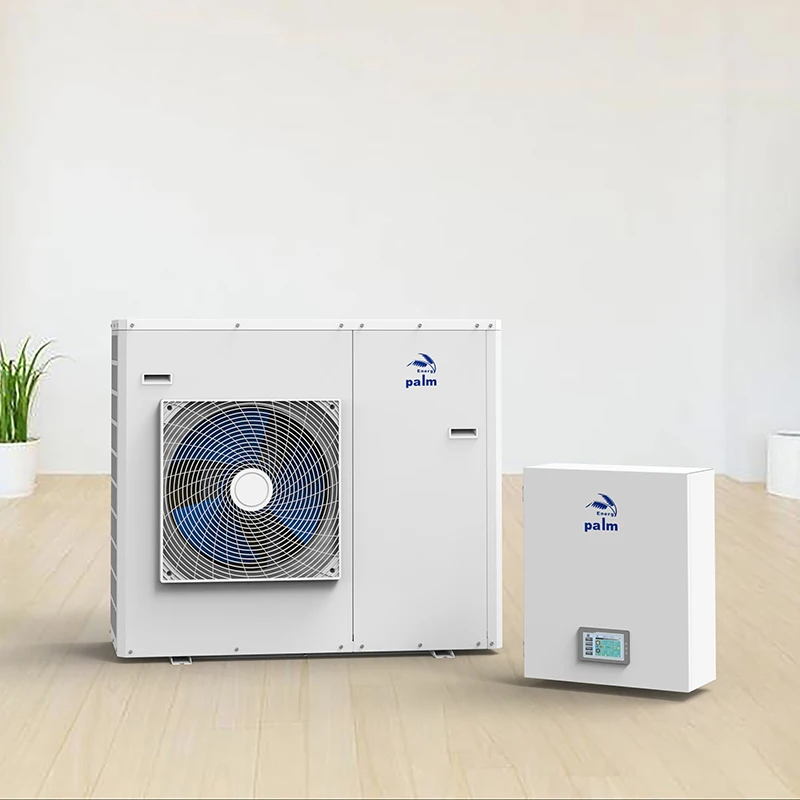 split  air conditioner air source heat pump water heater for home heating cooling hot water