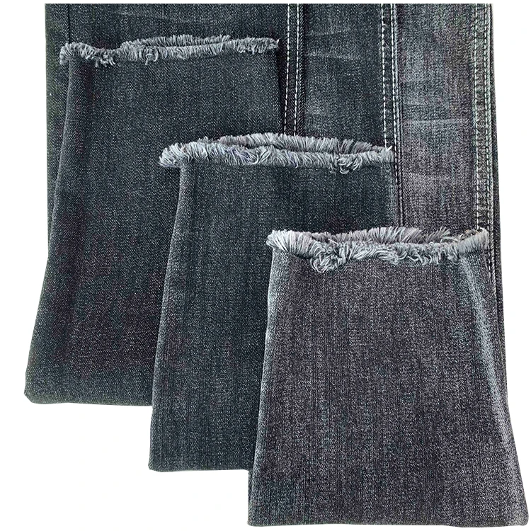 Black 9.8oz Egypt Popular Cotton Stretch Jeans Denim Fabric Stock Lot