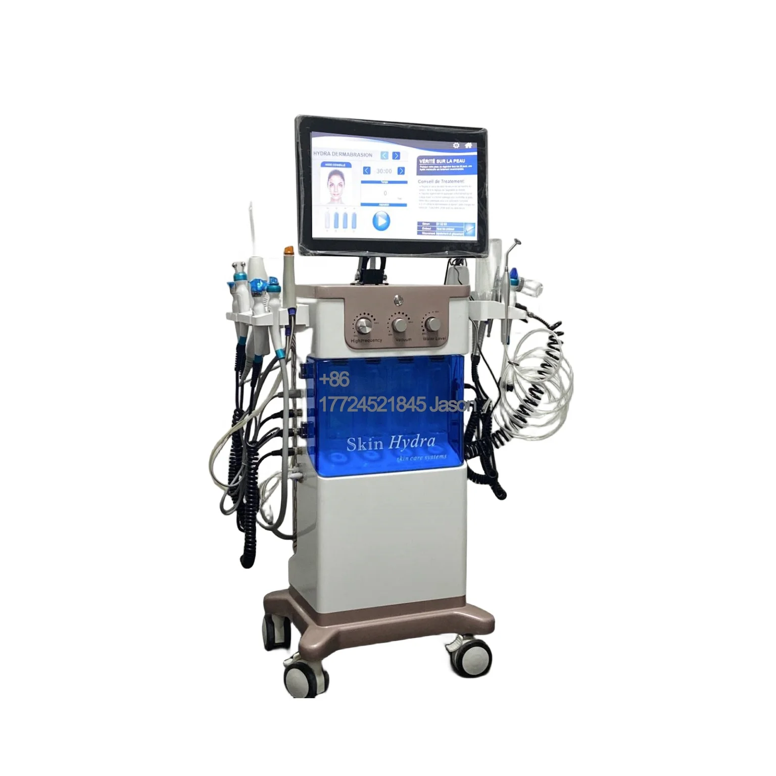 NewFace 2024 Trend Newest 17 IN 1 Hydra Machine Dermabrasion Aqua Peel Facial Oxygen Jet Skin Clean Whiten Salon Hydro Equipment