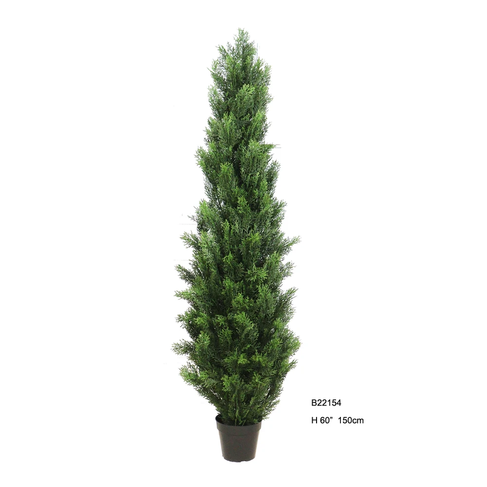 3 4 5 6 7 8 9 10 11 12 foot Artificial plant outdoor tuja arborvitae cedar cypress topiary tree potted UV rated