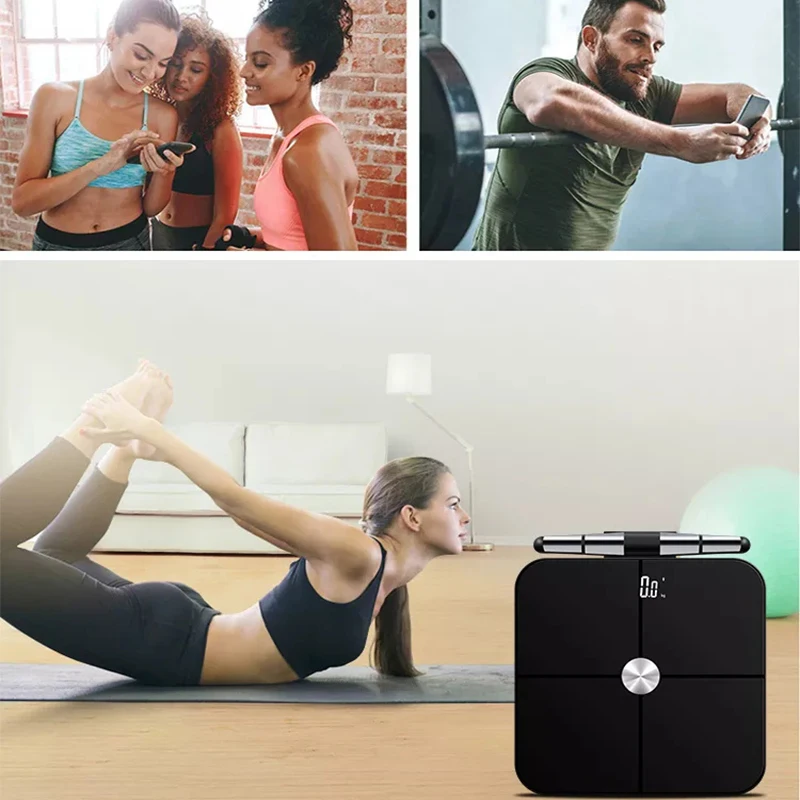 8 датчиков интеллектуальные электронные весы для баланса жира приложение электродов шкала измерения в организме анализатор