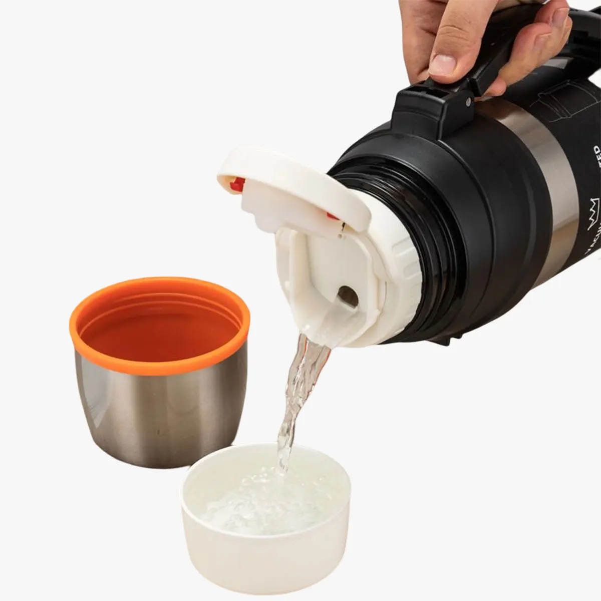 BPA Free Outdoor Sport Water Bottle Custom Stainless Steel Water Jug with 2 in1 Twist Lid