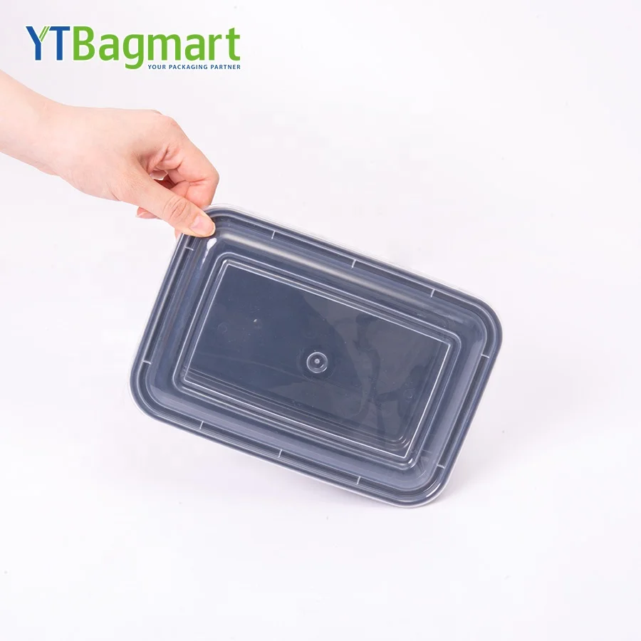 Leakproof Wholesale 16oz PP Plastic Disposable Food Microwavable Round Takeaway Bowls Hot Soup Meal Prep Container With Lid