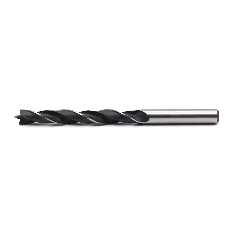 AutoErizo Brad Point Drill Bit Round Shank Double Groove Woodworking Drill Twist Drill Bit
