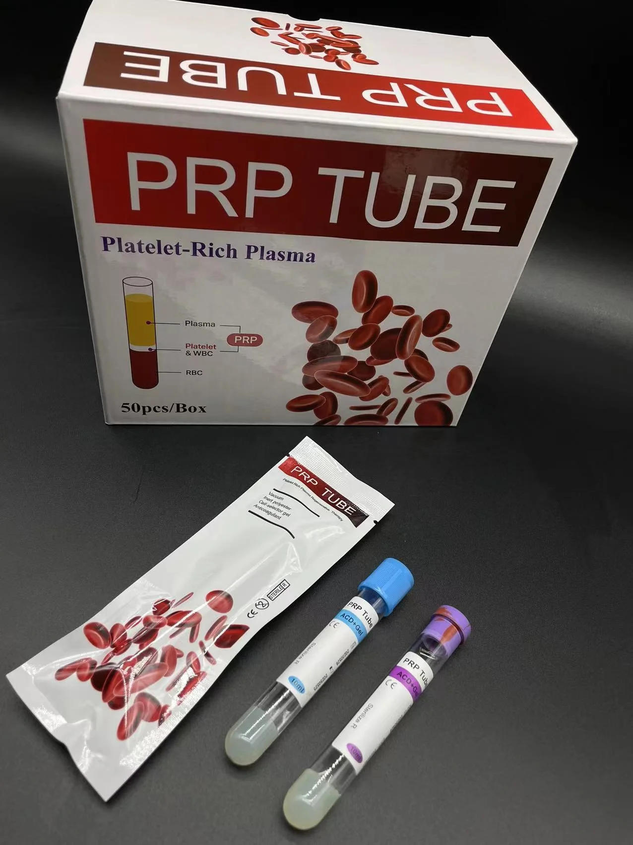 Rich Plasma Separation PRP Tube with ACD Gel boitin for hair /OZM vacuum blood collection tube