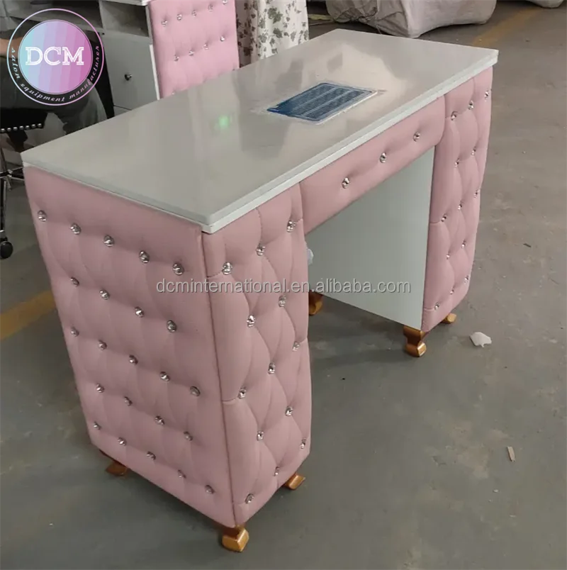 vented granite small manicure desk 100 cm nail bar station nails table with suction and filter