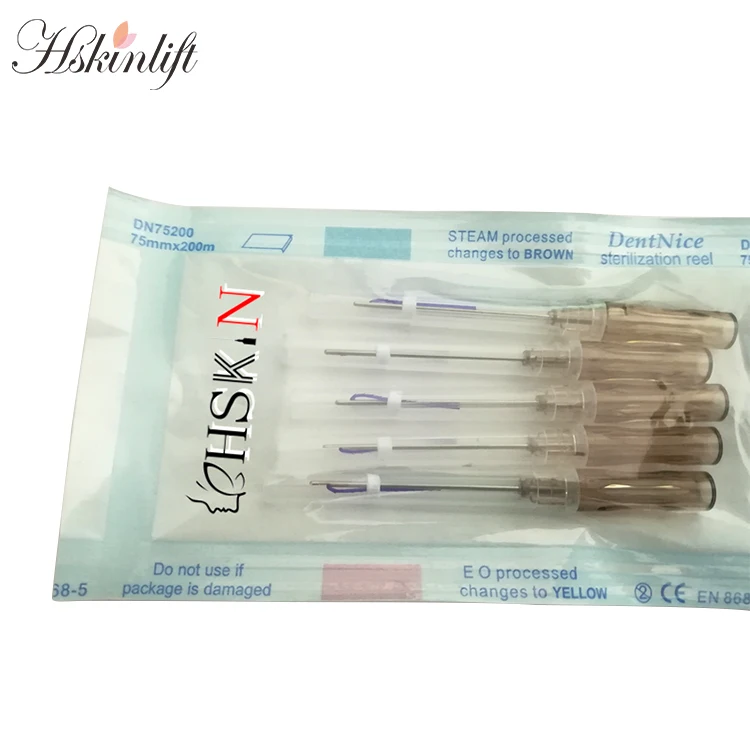 blunt cannula 19G*38mm  50mm lift pdo thread pcl for nose lifting