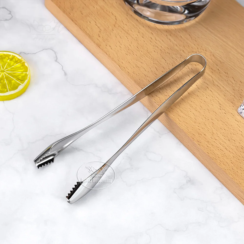 Заводская оптовая продажа барные щипцы для льда из нержавеющей стали аксессуары коктейля лимонный сахар мятный кубик сервировочные