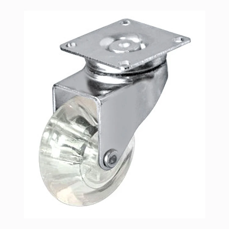 Factory direct 35 mm transparent Swivel Rotating Office Chair Casters Wheels