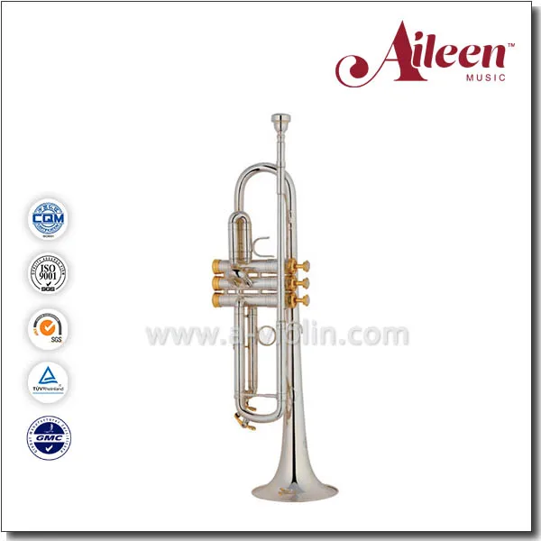 
Professional Silver bb key Trumpet With Premium Case (TP8398S) 
