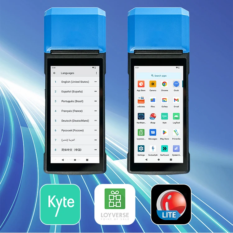 Android 13 сенсорный экран портативный pos-терминал все в одном android POS-система Мобильный pos-аппарат с картой PSAM S81
