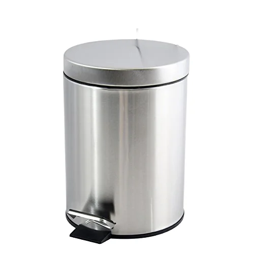 Wholesale Kitchen Stainless Steel Trash Can Metal Waste Bin manufacturer 3L   5L  7L  12L 20L 30L Pedal Bin Recycle Bin indoor