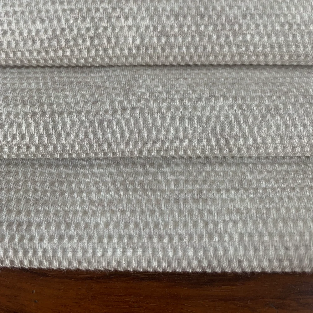 Top quality cotton pique honeycomb waffle fabric outerwear fabric cotton waffle fabric