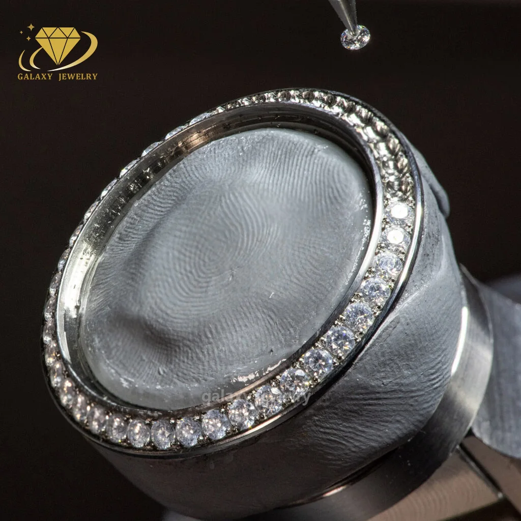 Buss down Custom Pass Diamond Tester Vvs Moissanite Iced Out Bezel Watch Case Men Luxury Watches Bands