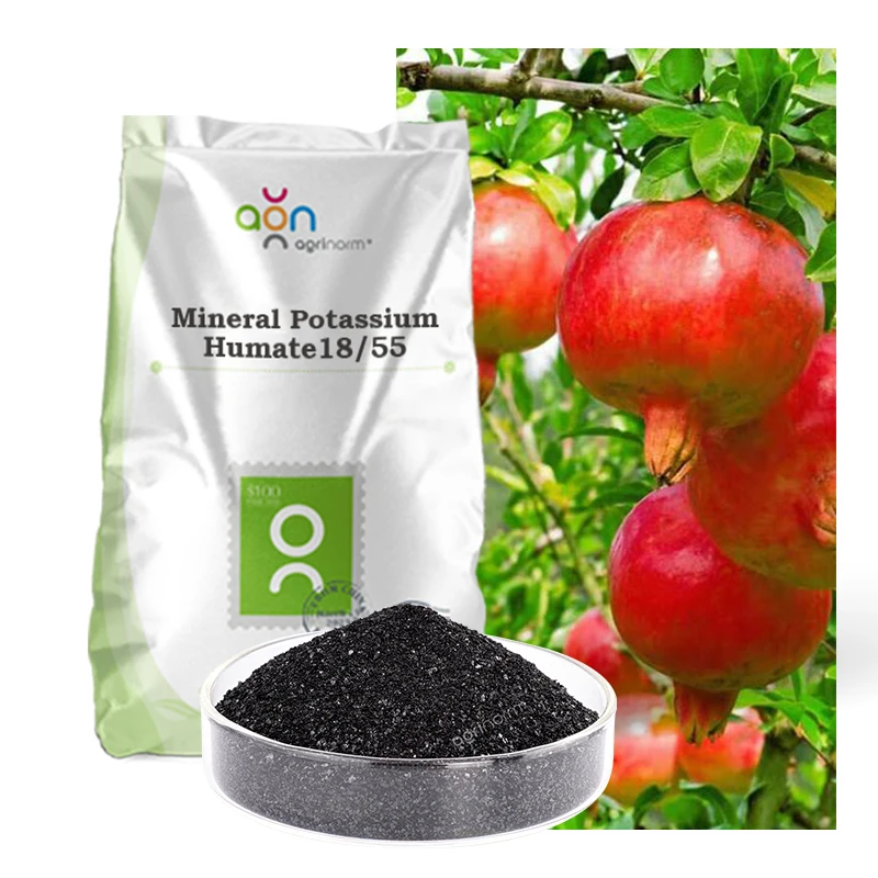 18% fulvic acid 55% humic acid Stimulate regulate rapid plant growth water soluble potassium humate plant growth promoters