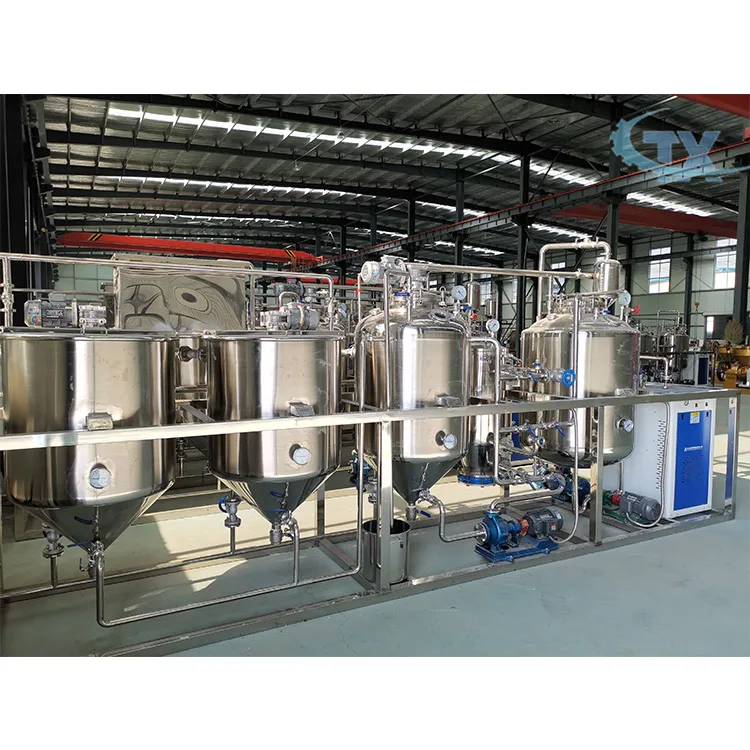Small refining and deodorizing sunflower oil equipment machine for hemp oil