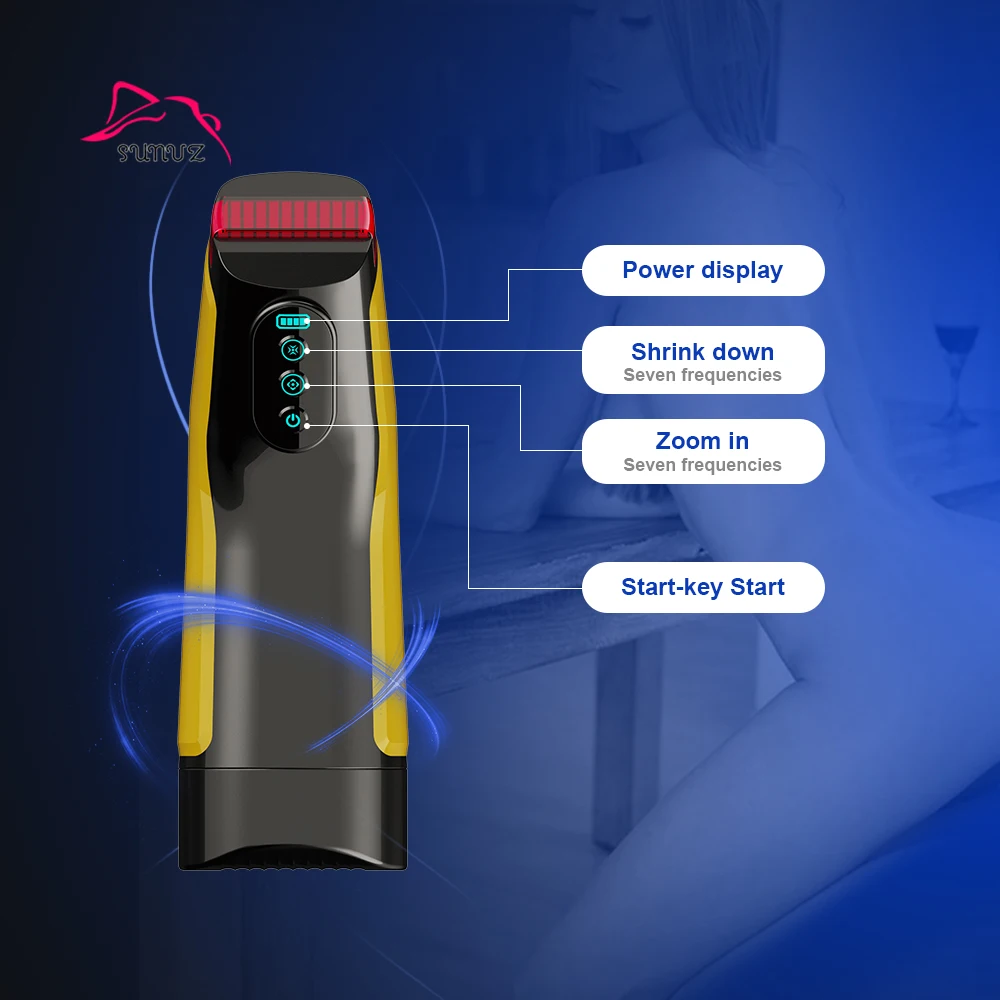 Wholesale Automatic Male Masturbator 7 Frequency Sucking Masturbation Toys Adult Sex Product Vibrator Masturbation Cup Sex Toys