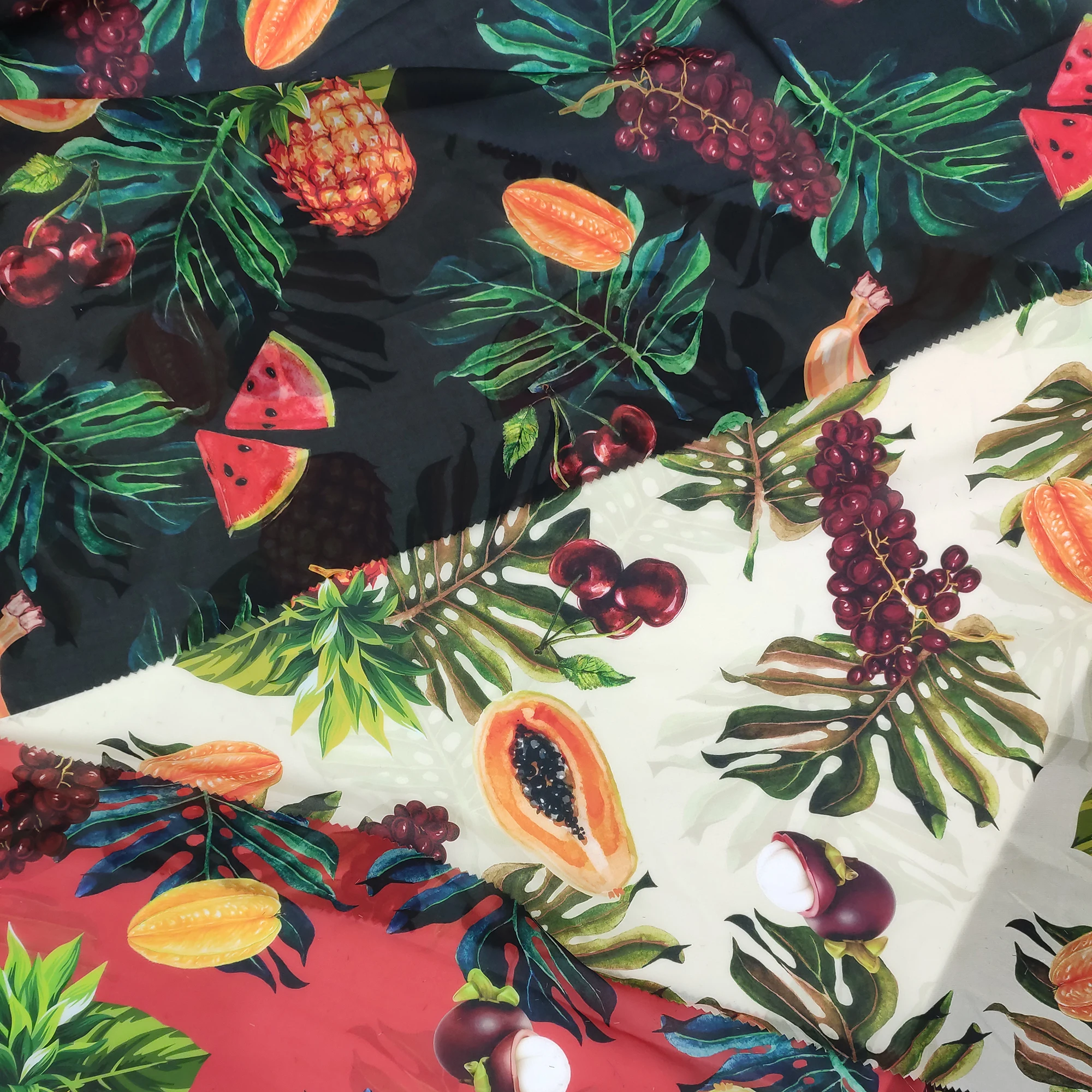 
Free sample available polyester chiffon print polyester fabric for curtain 