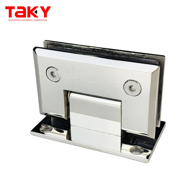 Hot Sale New 90 Degree hydraulic brass door hinges invisible stainless steel glass door pivot shower glass door hinge