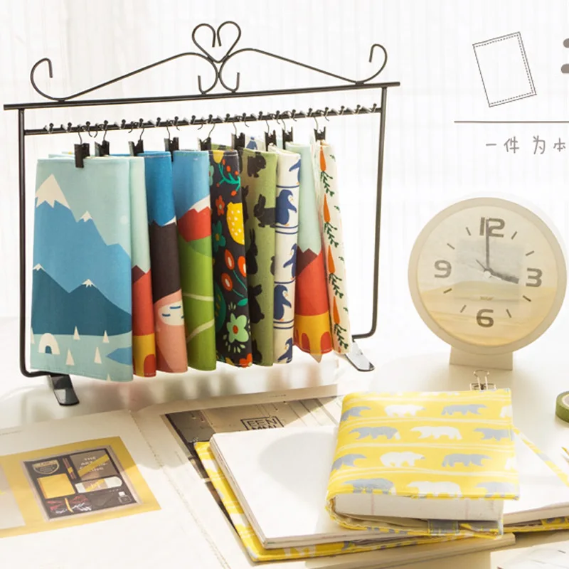 Customized Printed Decorative Fabric Exercise Book Cover Thermal Book Binding Cover