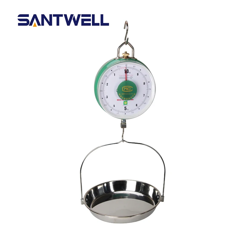 Santwell 10kg Kitchen Spring Dial Balance Tension Mechanical Weighing Food Scales