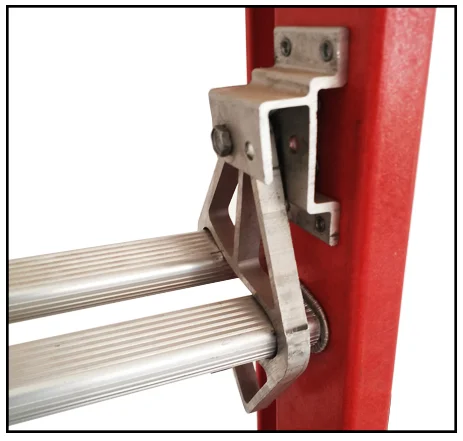 Стандарт EN131 32 фута непроводящая удлинительная лестница из стекловолокна