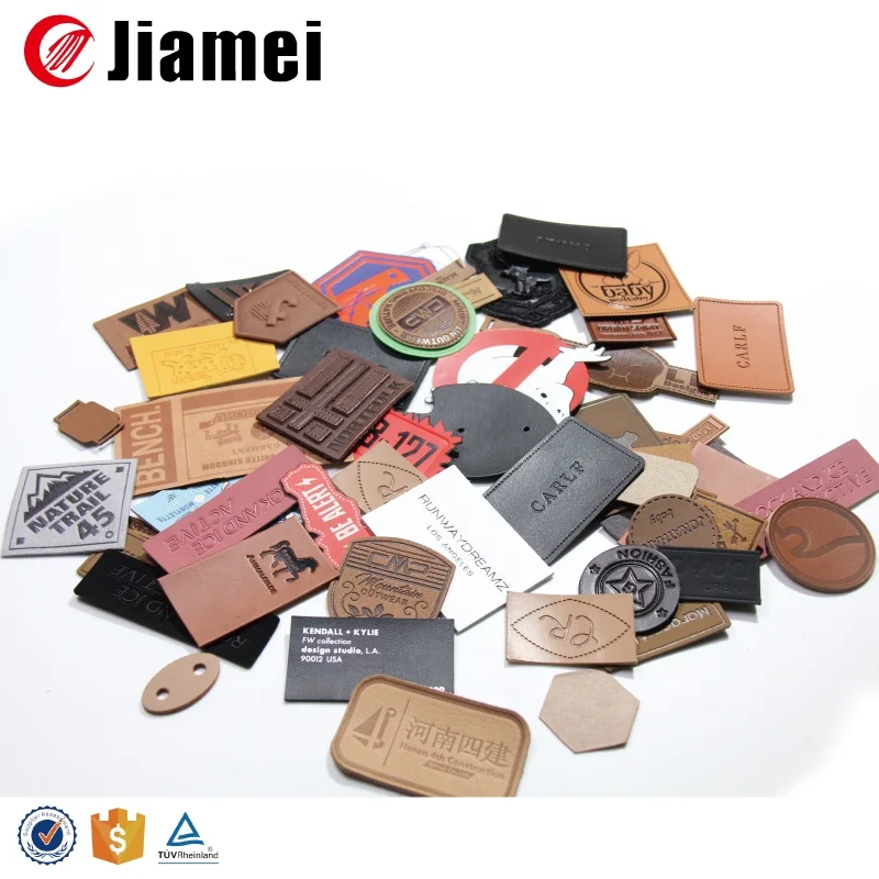 Custom Logo Leather Denim Jeans Back Patch