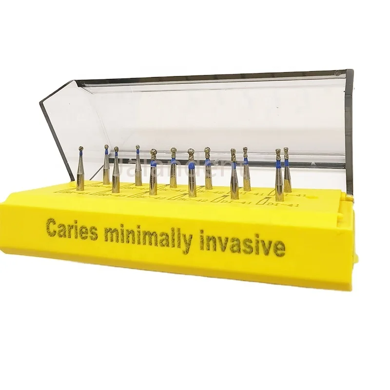 Dental Equipment Dental Diamond Bur Kits 12 pieces Caries Minimally Invasive