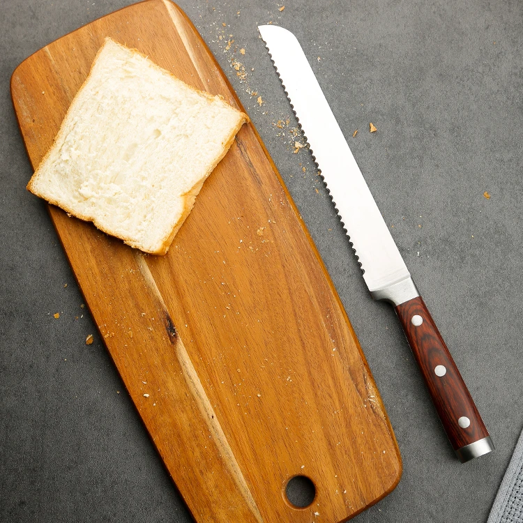 Stainless Steel 6pcs/set Matrix Butcher Nakiri Knife Cleaver Ware Vinyl Reproduction Wholesale Kitchen With Wood