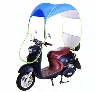 Enlarge Widen Double window Motorcycle Electric Bike Ebike Raincoat Poncho umbrella folding hood